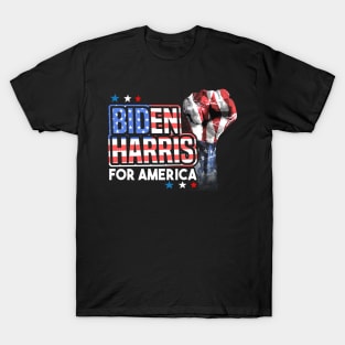 Biden Harris For America Fist T-Shirt